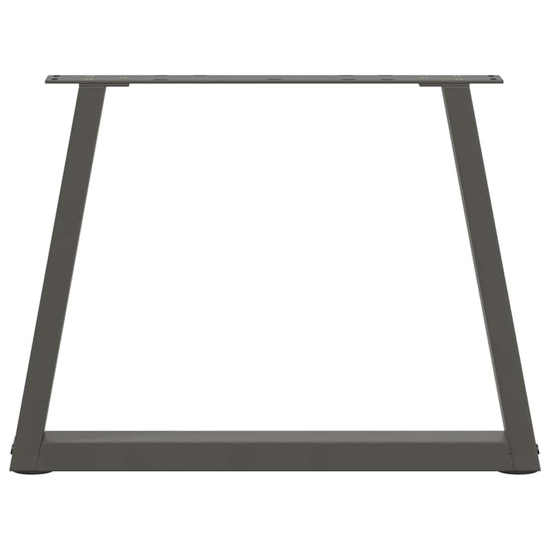 vidaXL 2 db antracitszürke, V-alakú acél dohányzóasztal láb 70 x (42-43,3) cm