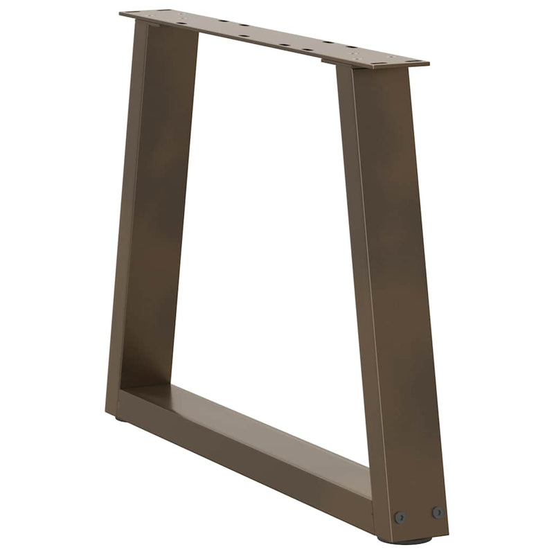 vidaXL 2 db V-alakú natúr acél dohányzóasztal láb 70 x (42-43,3) cm