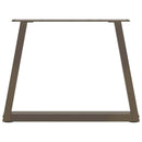 vidaXL 2 db V-alakú natúr acél dohányzóasztal láb 70 x (42-43,3) cm