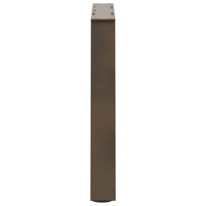 vidaXL 2 db V-alakú natúr acél dohányzóasztal láb 70 x (42-43,3) cm