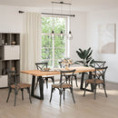 vidaXL 2 db fekete, V-alakú acél étkezőasztal láb 50x(72-73,3) cm