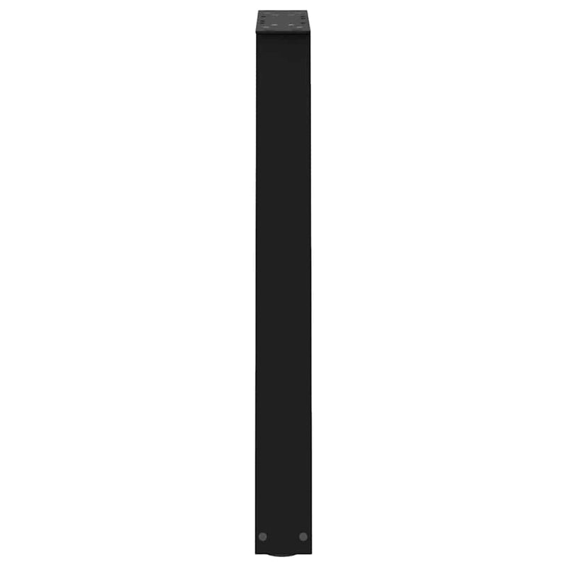vidaXL 2 db fekete, V-alakú acél étkezőasztal láb 50x(72-73,3) cm