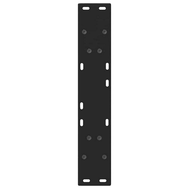 vidaXL 2 db fekete, V-alakú acél étkezőasztal láb 50x(72-73,3) cm