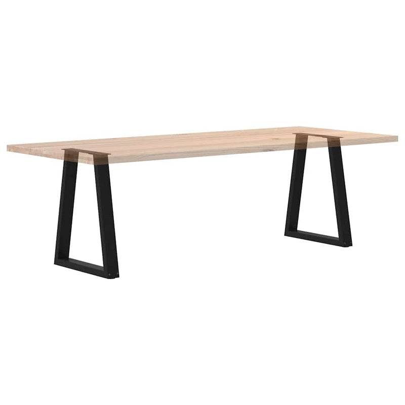 vidaXL 2 db fekete, V-alakú acél étkezőasztal láb 50x(72-73,3) cm