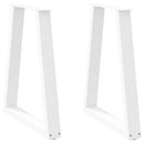 vidaXL 2 db fehér, V-alakú étkezőasztal láb 50x(72-73,3) cm acél étkezőasztalhoz