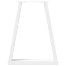 vidaXL 2 db fehér, V-alakú étkezőasztal láb 50x(72-73,3) cm acél étkezőasztalhoz