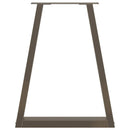 vidaXL 2 db V-alakú natúr acél étkezőasztal láb 50x(72-73,3) cm