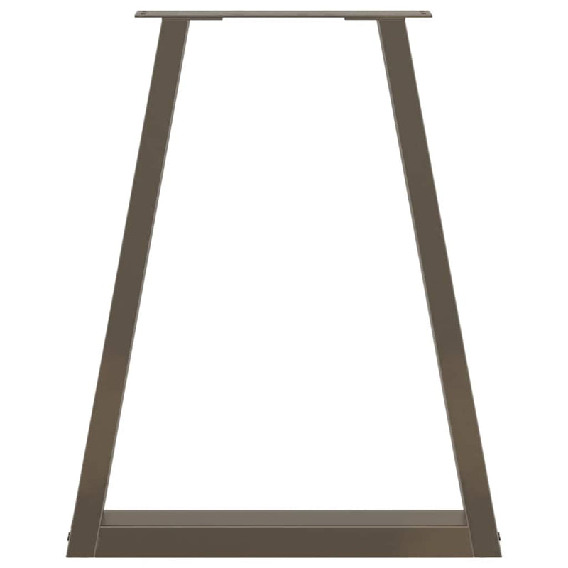 vidaXL 2 db V-alakú natúr acél étkezőasztal láb 50x(72-73,3) cm