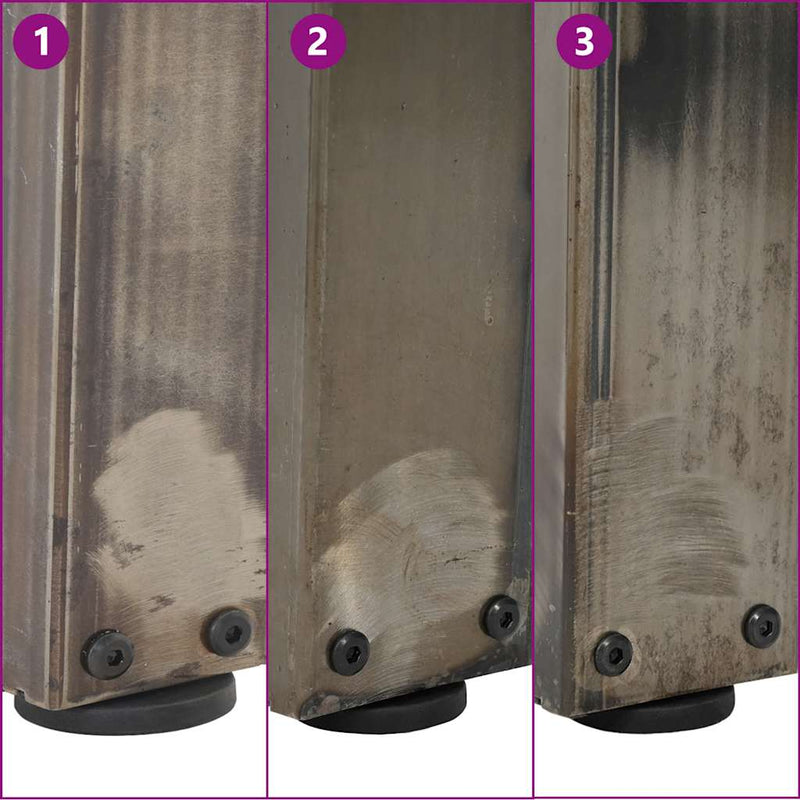 vidaXL 2 db V-alakú natúr acél étkezőasztal láb 50x(72-73,3) cm