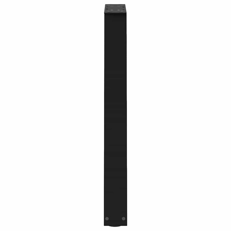 vidaXL 2 db fekete, V-alakú acél étkezőasztal láb 60 x (72-73,3) cm