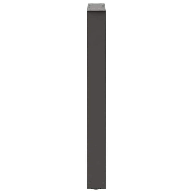vidaXL 2 db antracitszürke, V-alakú acél étkezőasztalláb 60 x (72-73,3) cm