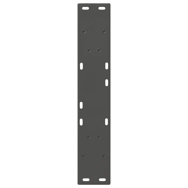 vidaXL 2 db antracitszürke, V-alakú acél étkezőasztalláb 60 x (72-73,3) cm