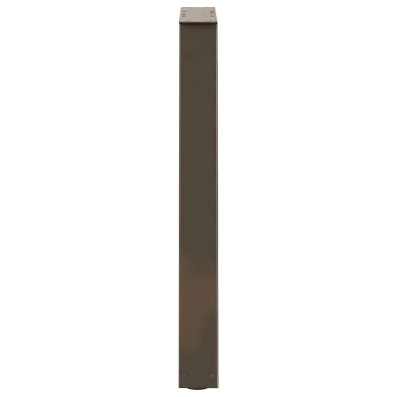 vidaXL 2 db V-alakú étkezőasztal láb natúr acél 60x(72-73,3) cm