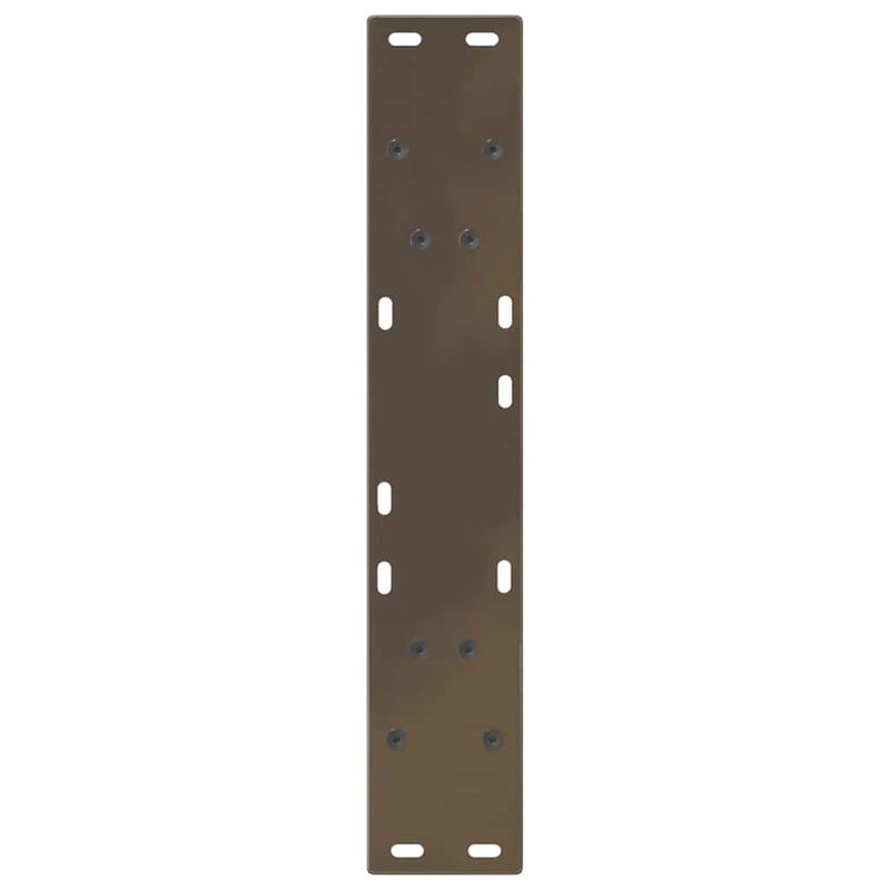 vidaXL 2 db V-alakú étkezőasztal láb natúr acél 60x(72-73,3) cm