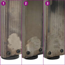 vidaXL 2 db V-alakú étkezőasztal láb natúr acél 60x(72-73,3) cm