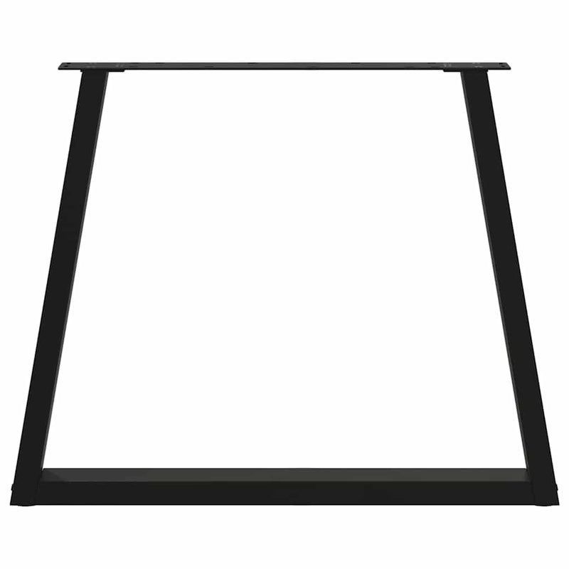 vidaXL 2 db fekete, V-alakú acél étkezőasztal láb 70 x (72-73,3) cm
