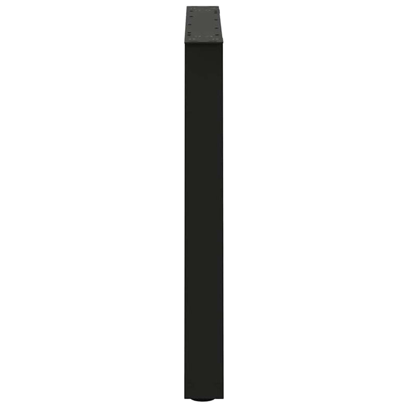 vidaXL 2 db fekete, V-alakú acél étkezőasztal láb 70 x (72-73,3) cm