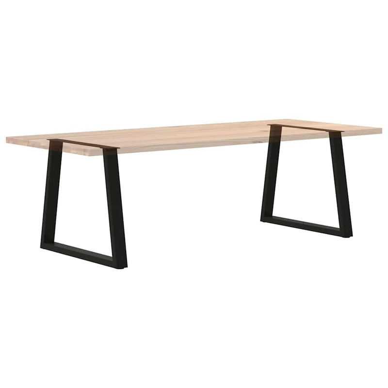 vidaXL 2 db fekete, V-alakú acél étkezőasztal láb 70 x (72-73,3) cm