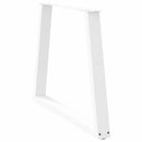 vidaXL 2 db fehér, V-alakú acél étkezőasztal láb 80 x (72-73,3) cm