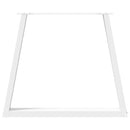 vidaXL 2 db fehér, V-alakú acél étkezőasztal láb 80 x (72-73,3) cm