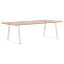 vidaXL 2 db fehér, V-alakú acél étkezőasztal láb 80 x (72-73,3) cm