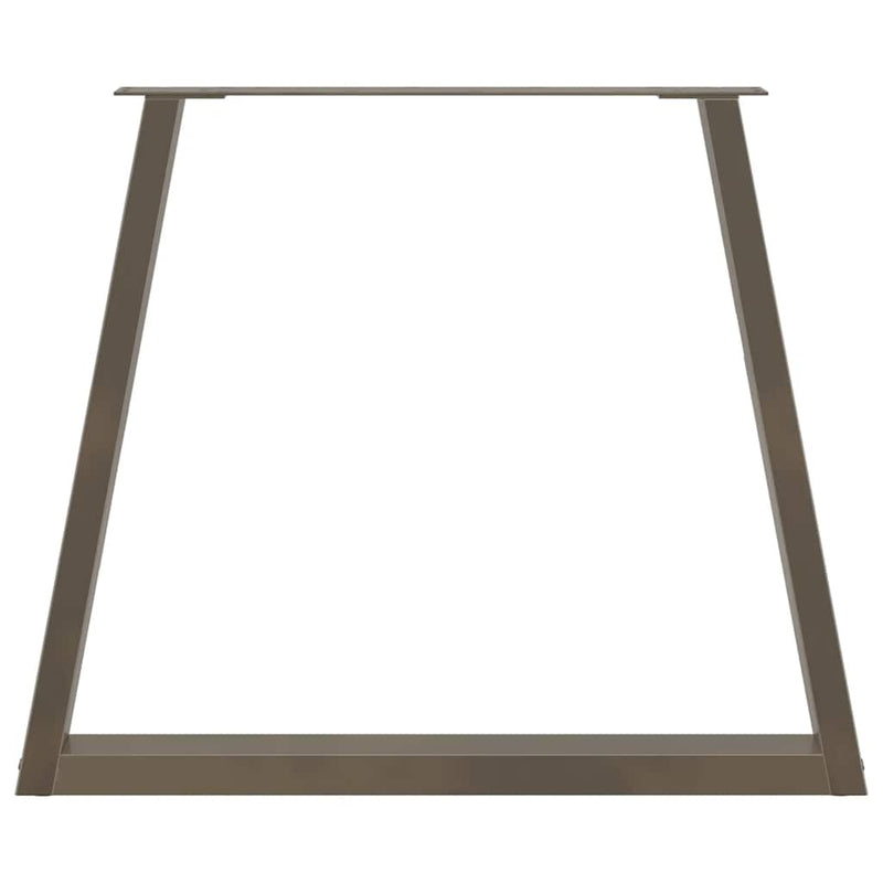 vidaXL 2 db V-alakú natúr acél étkezőasztal láb 80x(72-73,3) cm acél