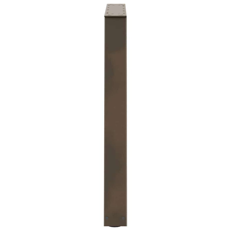 vidaXL 2 db V-alakú natúr acél étkezőasztal láb 80x(72-73,3) cm acél