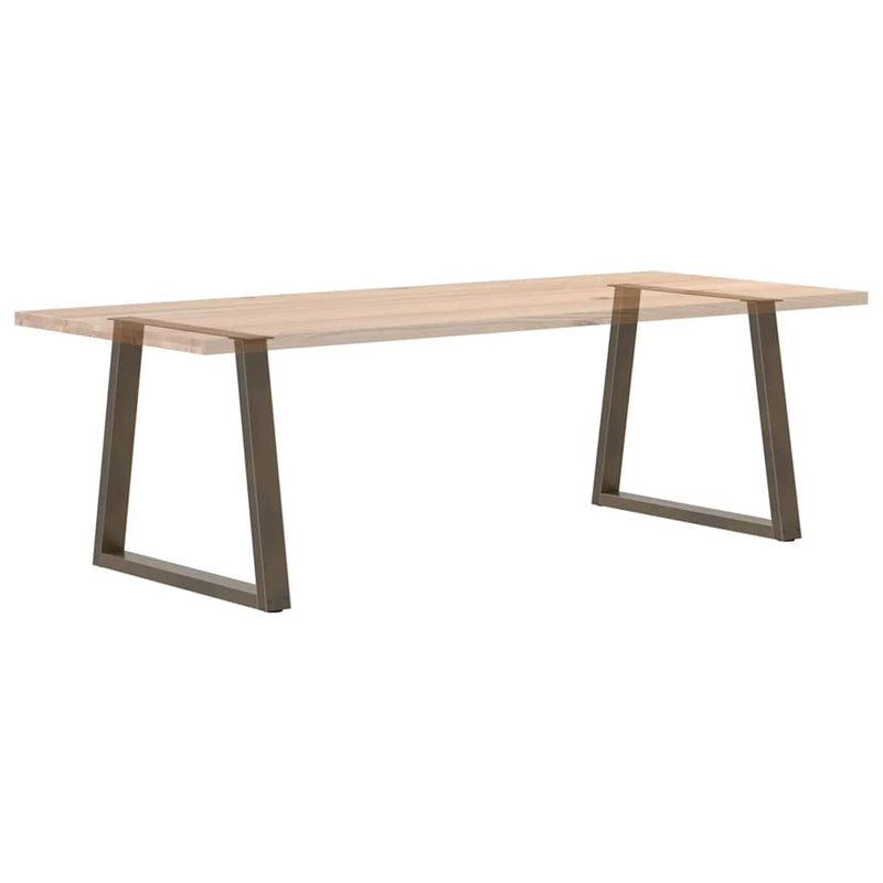 vidaXL 2 db V-alakú natúr acél étkezőasztal láb 80x(72-73,3) cm acél