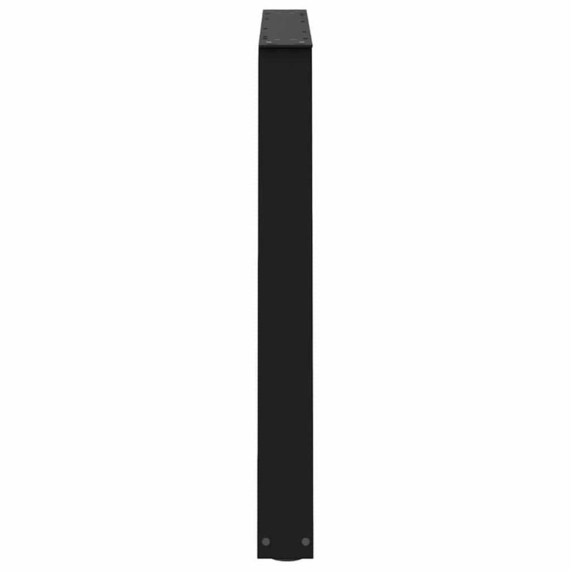vidaXL 2 db fekete, V-alakú acél étkezőasztal láb 90 x (72-73,3) cm