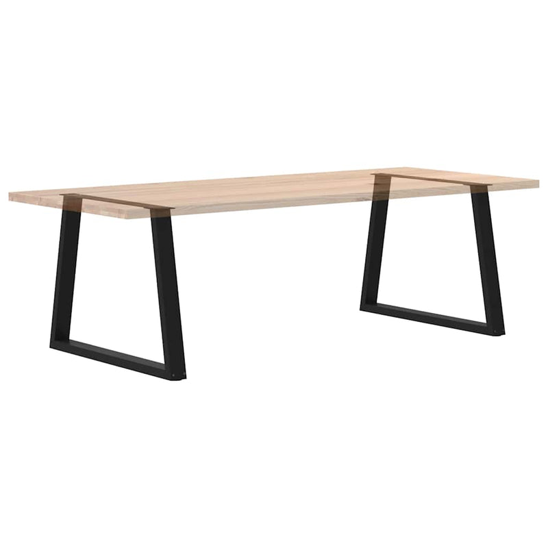 vidaXL 2 db fekete, V-alakú acél étkezőasztal láb 90 x (72-73,3) cm