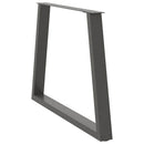 vidaXL 2 db antracitszürke, V-alakú acél étkezőasztal láb 90 x (72-73,3) cm