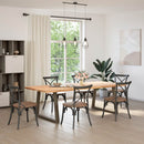 vidaXL 2 db V-alakú natúr acél étkezőasztal láb 90 x (72-73,3) cm acél