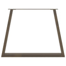 vidaXL 2 db V-alakú natúr acél étkezőasztal láb 90 x (72-73,3) cm acél