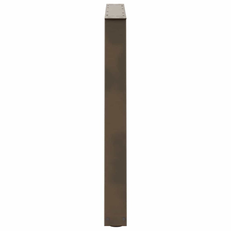 vidaXL 2 db V-alakú natúr acél étkezőasztal láb 90 x (72-73,3) cm acél