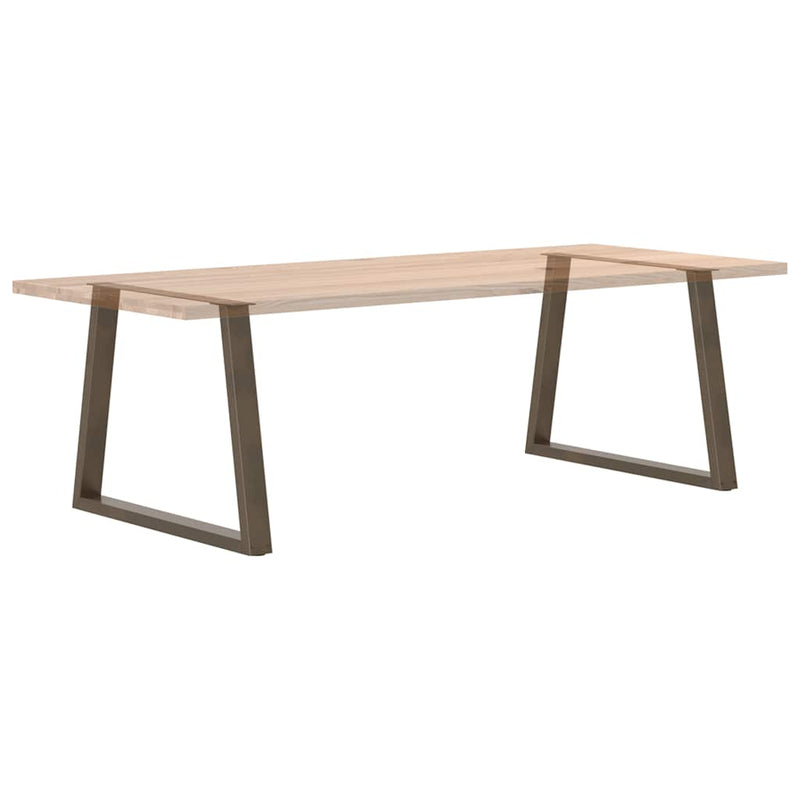 vidaXL 2 db V-alakú natúr acél étkezőasztal láb 90 x (72-73,3) cm acél