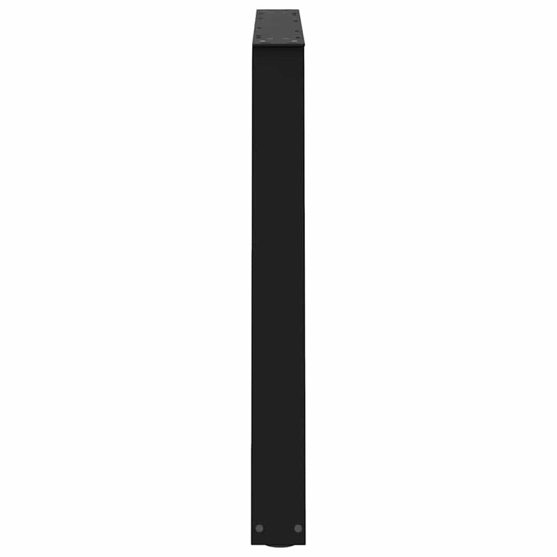 vidaXL 2 db V-alakú étkezőasztal láb fekete 100 x (72-73,3) cm acél étkezőasztal láb