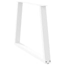 vidaXL 2 db fehér, V-alakú étkezőasztal láb 100 x (72-73,3) cm acél étkezőasztal láb