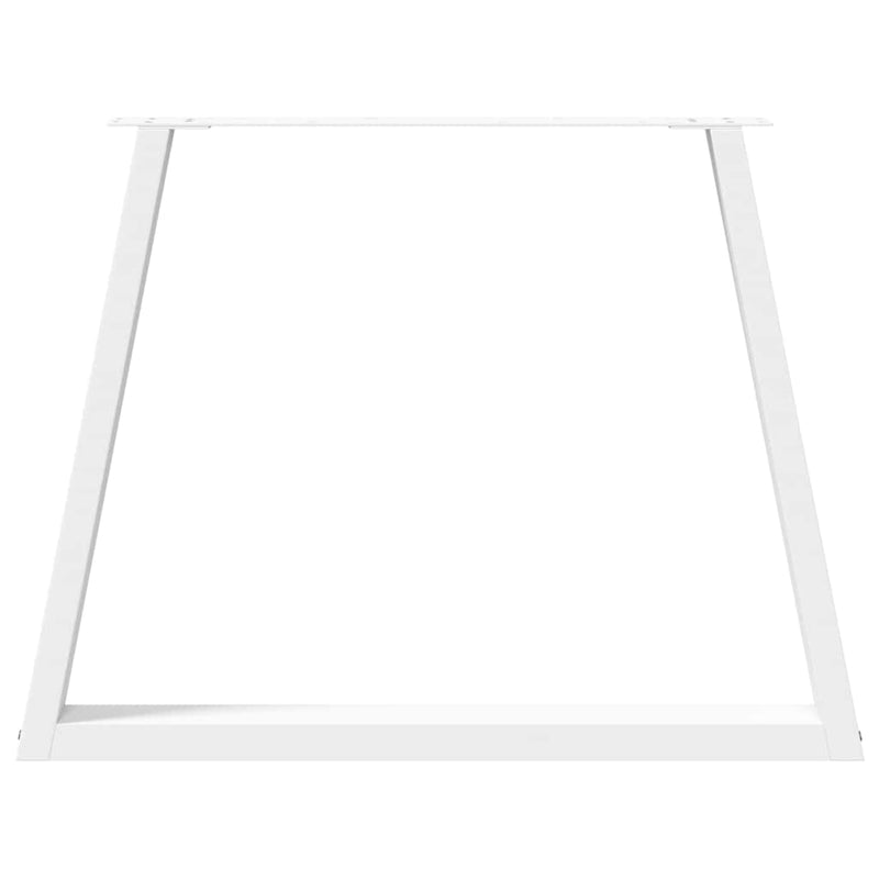 vidaXL 2 db fehér, V-alakú étkezőasztal láb 100 x (72-73,3) cm acél étkezőasztal láb