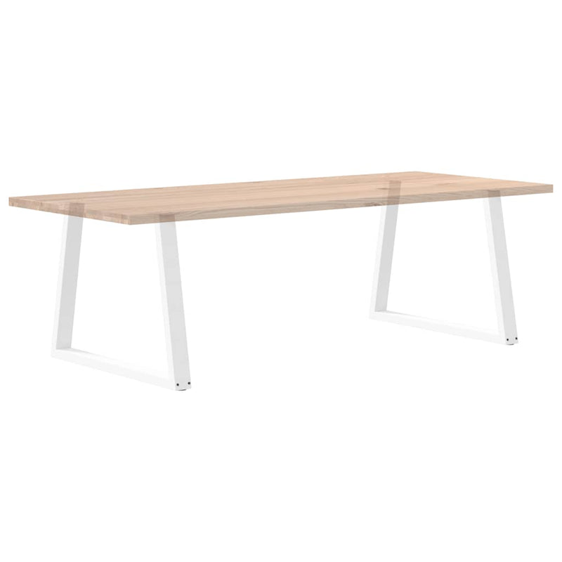 vidaXL 2 db fehér, V-alakú étkezőasztal láb 100 x (72-73,3) cm acél étkezőasztal láb