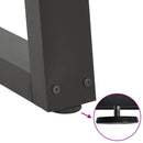 vidaXL 2 db antracitszürke étkezőasztal V-alakú láb 100 x (72-73,3) cm acél étkezőasztal láb