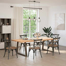 vidaXL 2 db V-alakú étkezőasztal láb natúr acél 100 x (72-73,3) cm acél