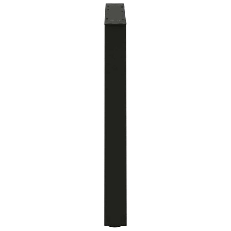 vidaXL 3 db V-alakú étkezőasztal láb fekete 70 x (72-73,3) cm acél étkezőasztal láb