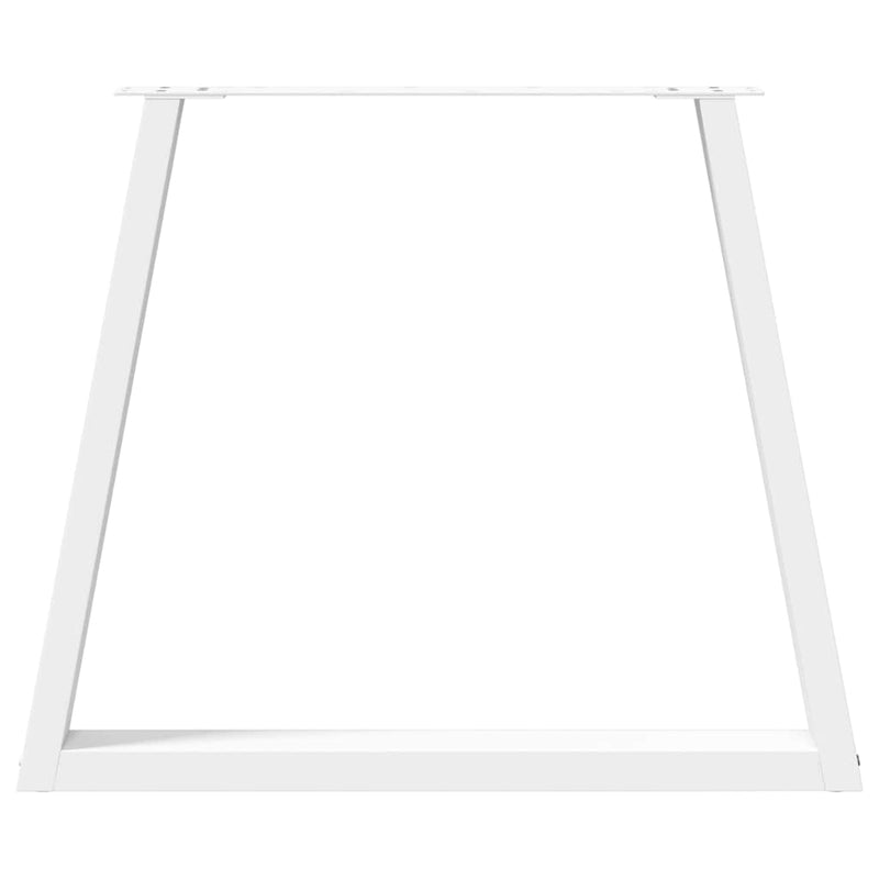 vidaXL 3 db fehér, V-alakú étkezőasztal láb 70 x (72-73,3) cm acél étkezőasztal láb