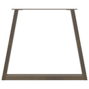 vidaXL 3 db V-alakú natúr acél étkezőasztal láb 70 x (72-73,3) cm acél