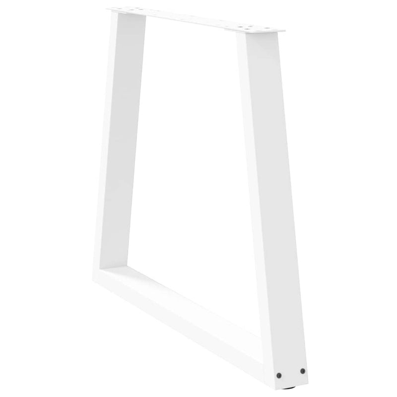 vidaXL 3 db fehér, V-alakú étkezőasztal láb 80 x (72-73,3) cm acél étkezőasztal láb