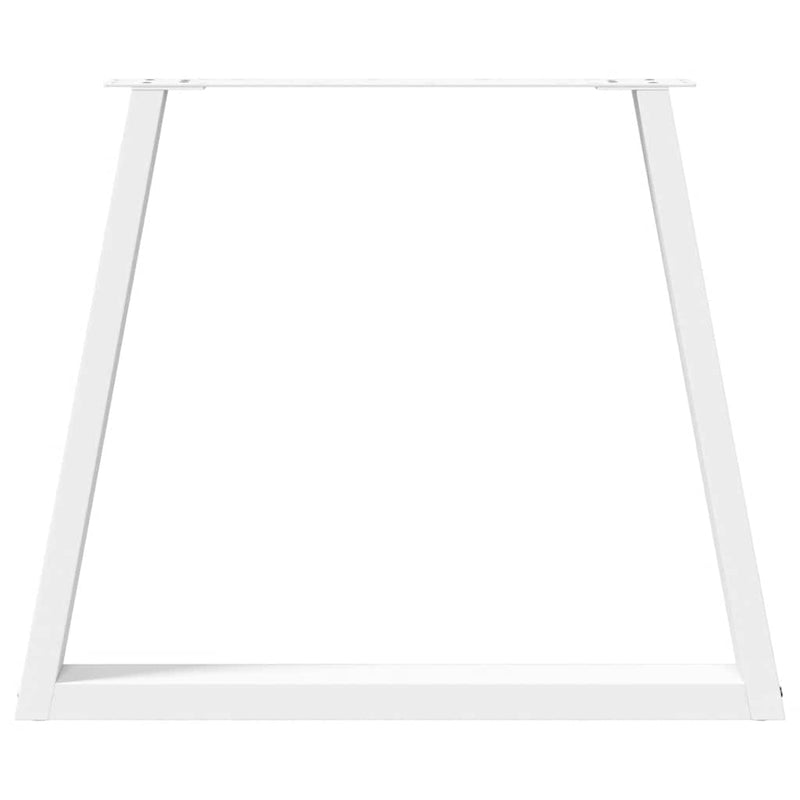 vidaXL 3 db fehér, V-alakú étkezőasztal láb 80 x (72-73,3) cm acél étkezőasztal láb