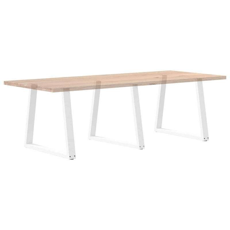 vidaXL 3 db fehér, V-alakú étkezőasztal láb 80 x (72-73,3) cm acél étkezőasztal láb