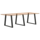 vidaXL 3 db antracitszürke, V-alakú acél étkezőasztalláb 80 x (72-73,3) cm