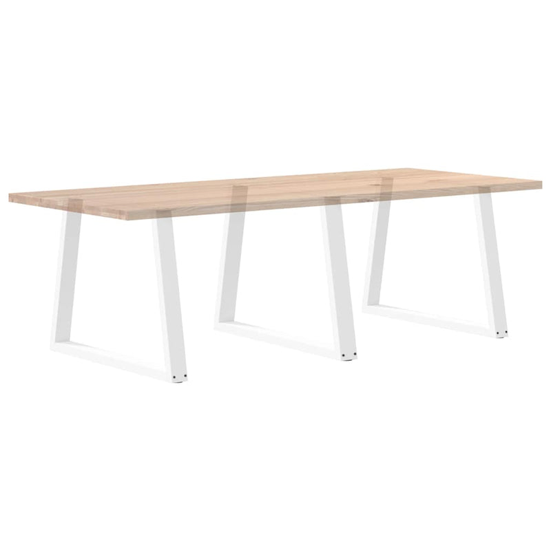 vidaXL 3 db fehér, V-alakú étkezőasztal láb 90 x (72-73,3) cm acél étkezőasztal láb