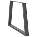 vidaXL 3 db antracitszürke, V-alakú acél étkezőasztalláb 90 x (72-73,3) cm